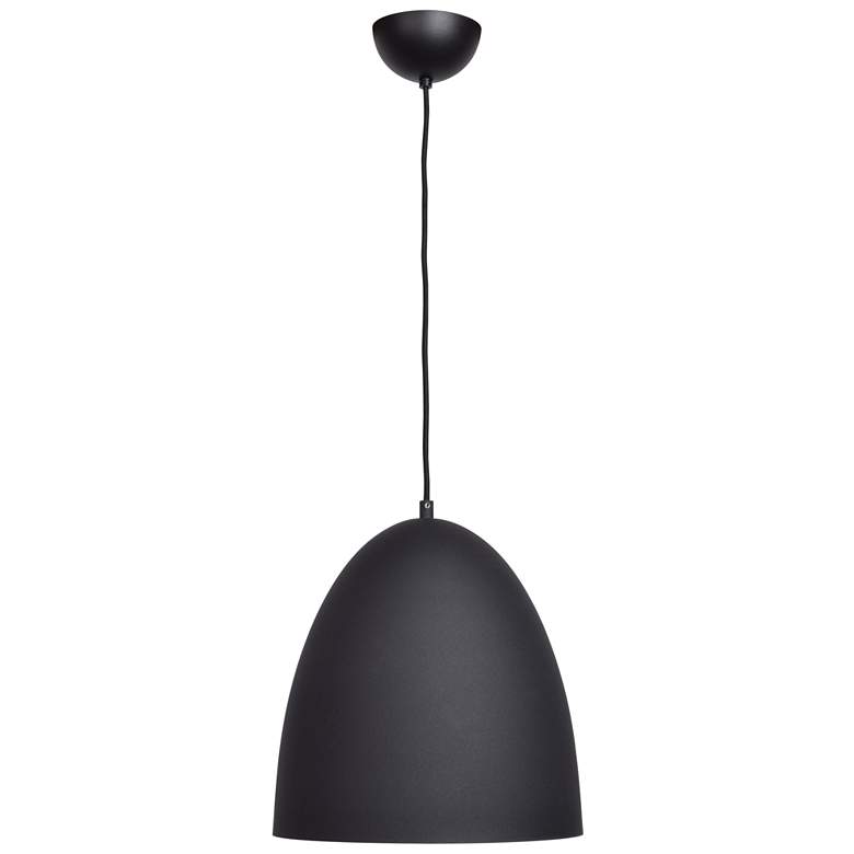 Image 1 Nostalgia - E26 LED Pendant - Matte Black Outer, Matte Gold Inner Finish