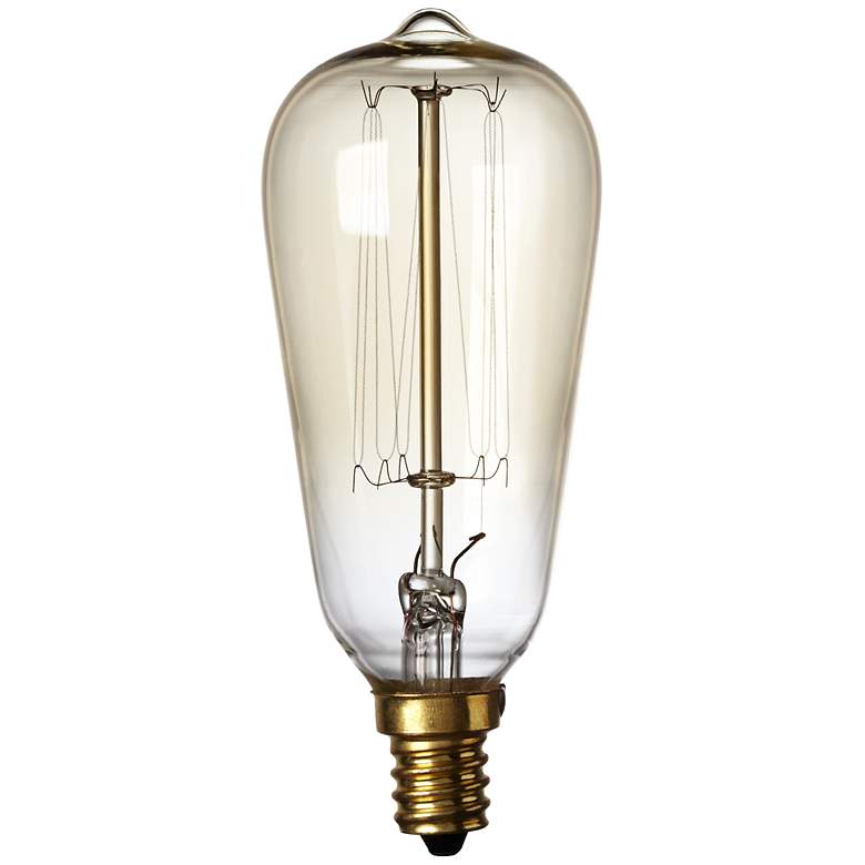 Image 1 Nostalgic 40 Watt Candelabra Base Edison Style Light Bulb