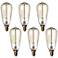 Nostalgic 40 Watt Candelabra Edison Style Light Bulb 6-Pack