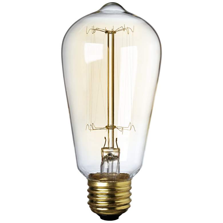 Image 1 Nostalgic 40 Watt Medium Base Edison Style Light Bulb