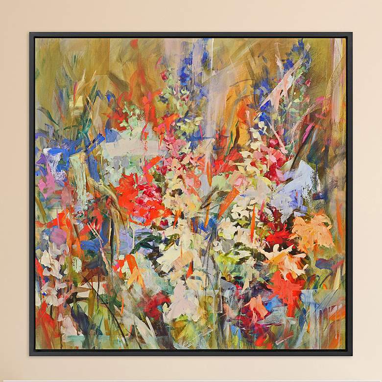 Image 1 Nothing Really Mattered 40" Square Framed Canvas Wall Art