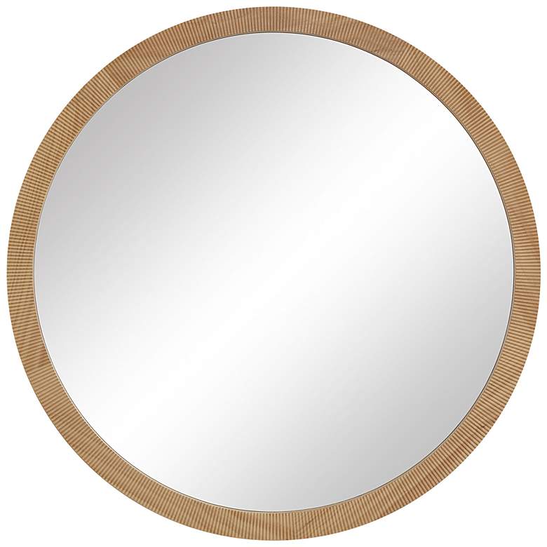 Image 1 Noto 40 H x 40 W Wall Mirror, Brown