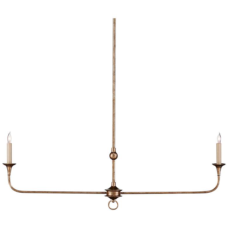 Image 1 Nottaway 30" Wide Pyrite Bronze 2-Light Bronze Chandelier
