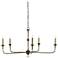 Nottaway 36" Wide Pyrite Bronze 5-Light Chandelier