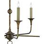 2_Nottaway 36" Wide Pyrite Bronze 5-Light Chandelier more views