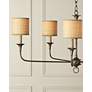 4_Nottaway 36" Wide Pyrite Bronze 5-Light Chandelier more views