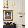 5_Nottaway 36" Wide Pyrite Bronze 5-Light Chandelier more views