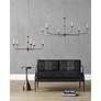 6_Nottaway 36" Wide Pyrite Bronze 5-Light Chandelier more views