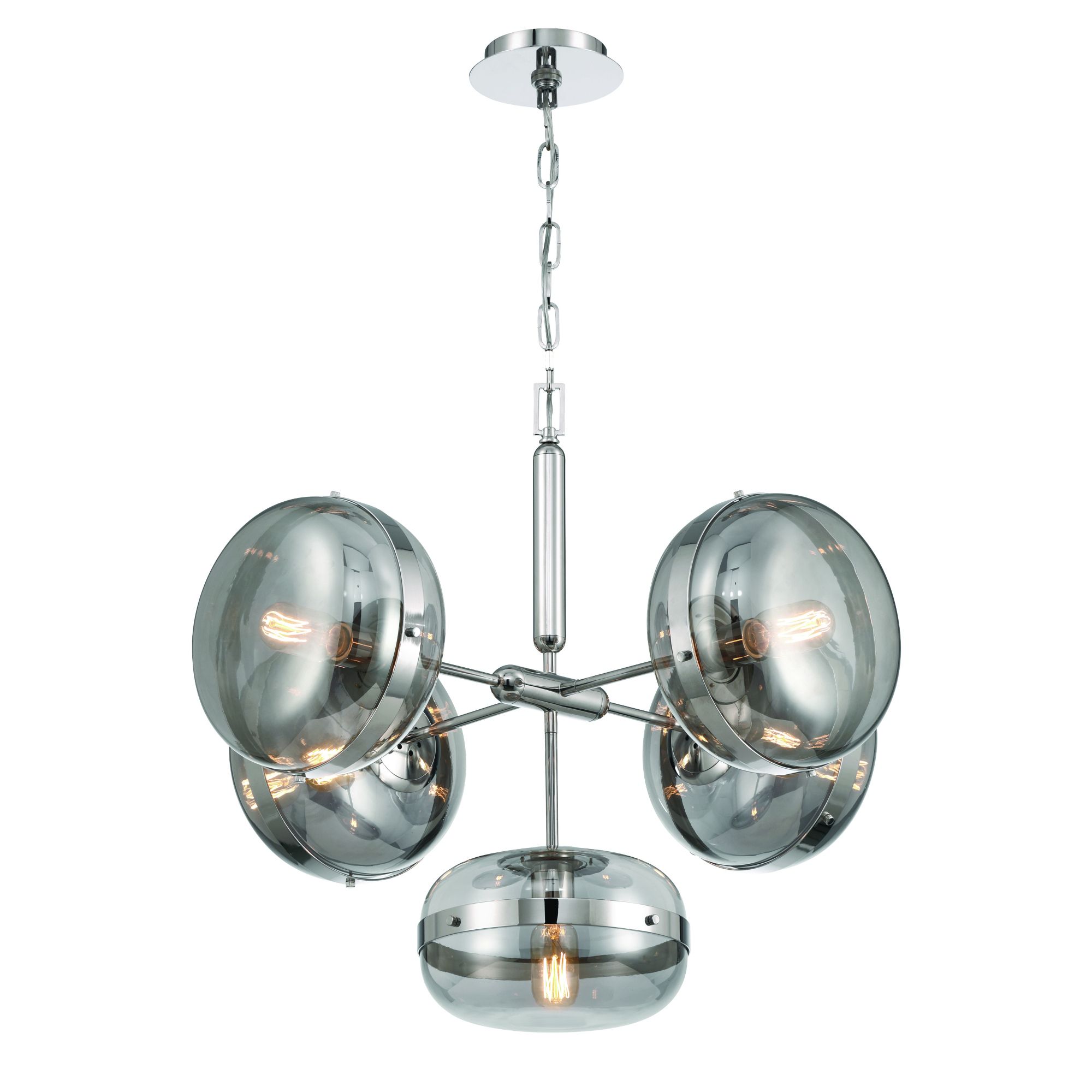 Image 2 Nottgham 28" Chandelier  Nickel more views