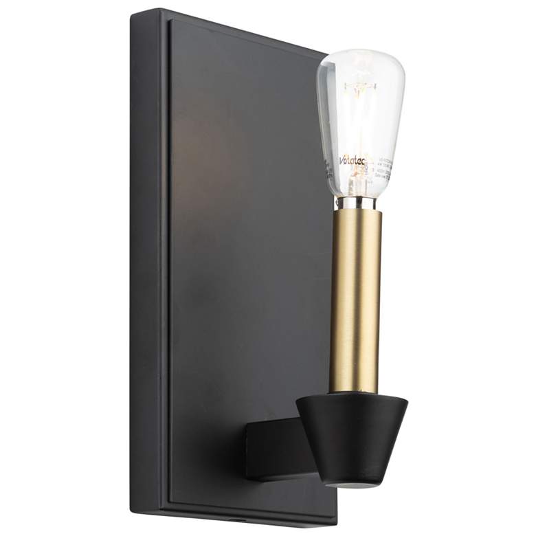 Image 1 Notting Hill 9" High Black Wall Sconce