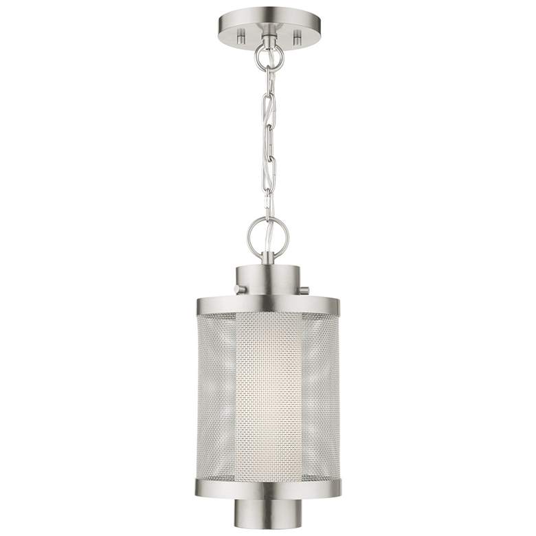 Image 1 Nottingham 1 Light Brushed Nickel Pendant