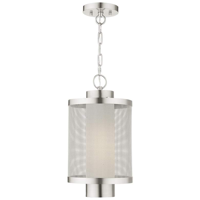 Image 1 Nottingham 1 Light Brushed Nickel Pendant