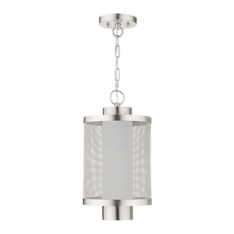 Image 3 Nottingham 1 Light Brushed Nickel Pendant more views