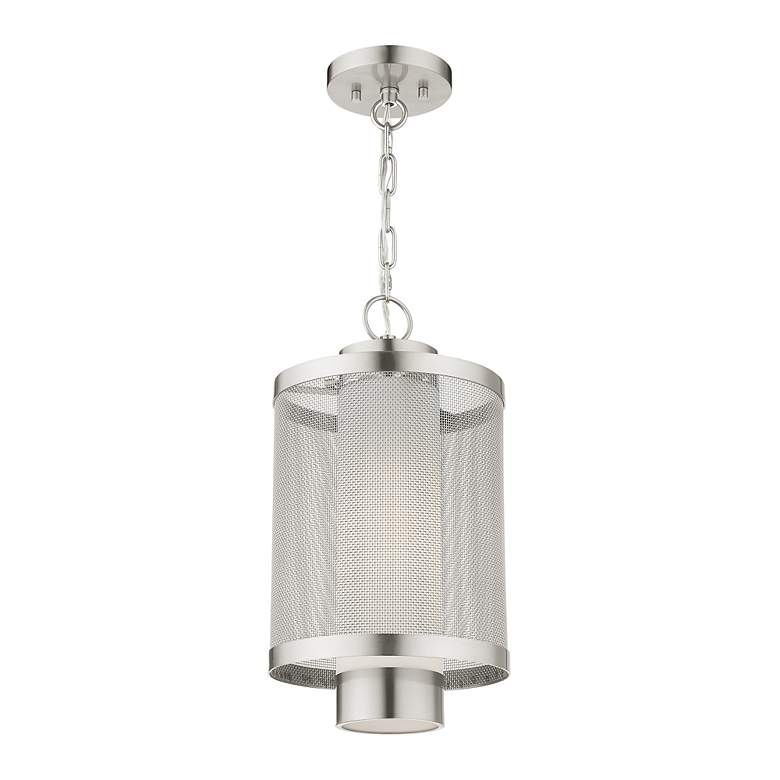 Image 7 Nottingham 1 Light Brushed Nickel Pendant more views