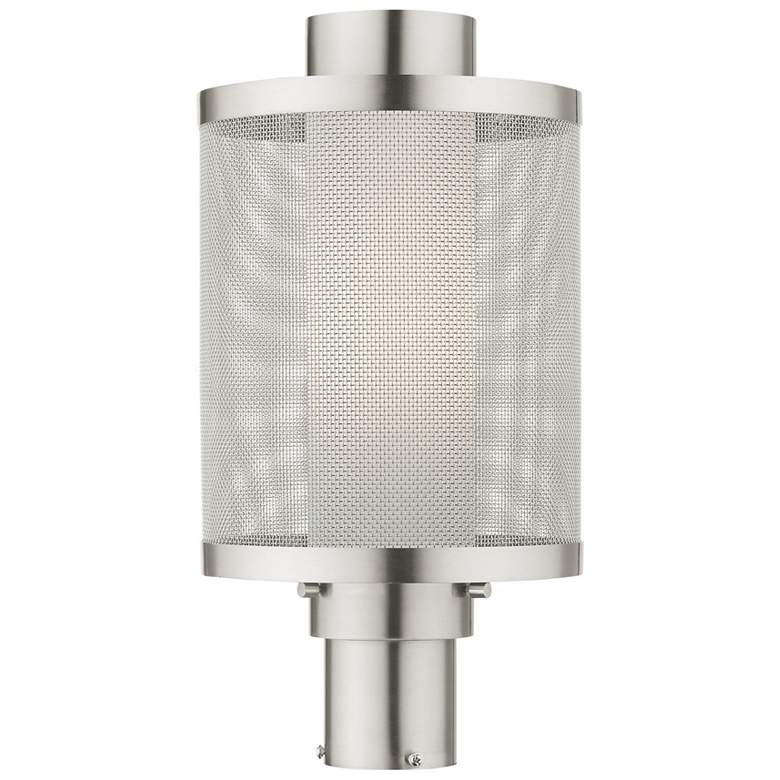 Image 1 Nottingham 1 Light Brushed Nickel Post Light