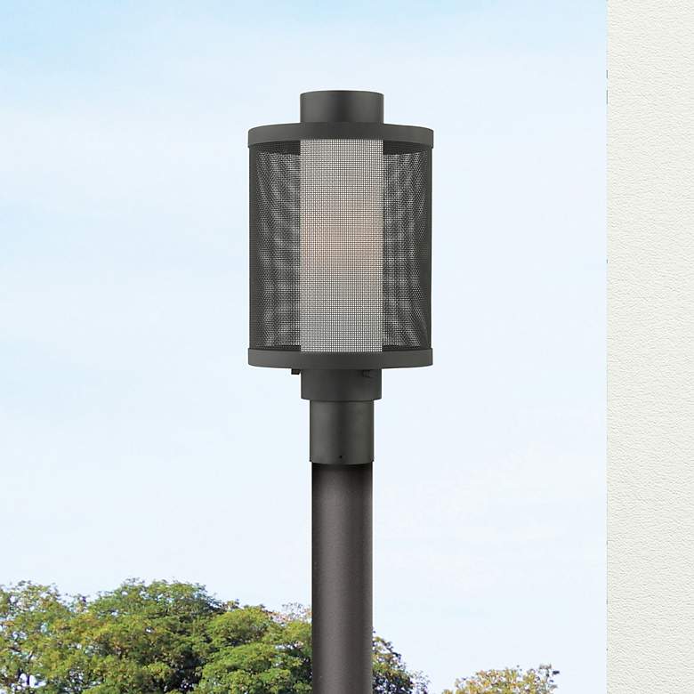 Image 1 Nottingham 1 Light Texture Black Post Light