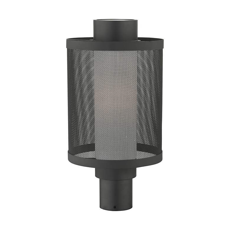 Image 7 Nottingham 1 Light Texture Black Post Light more views