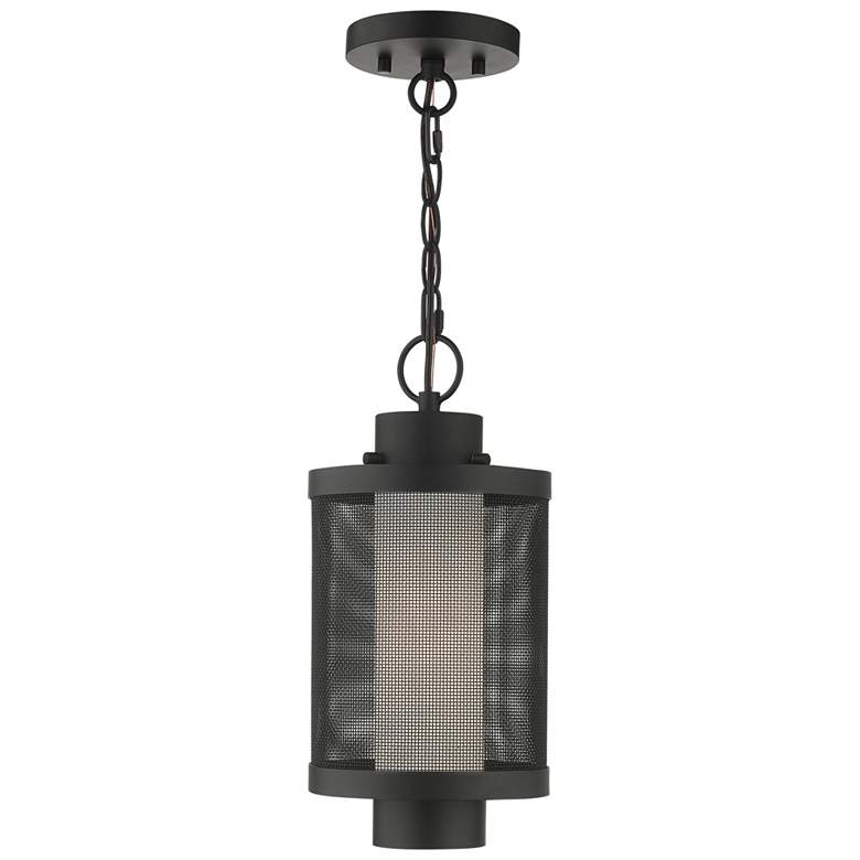 Image 1 Nottingham 1 Light Textured Black Pendant