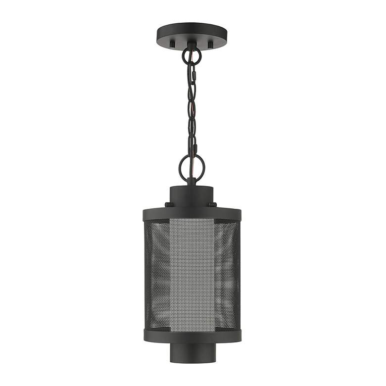 Image 4 Nottingham 1 Light Textured Black Pendant more views