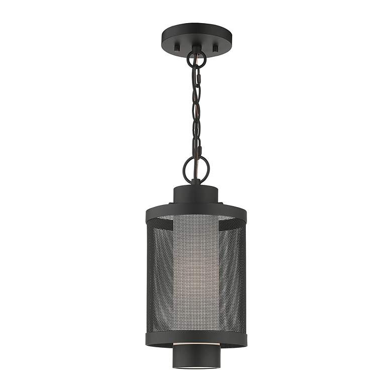 Image 5 Nottingham 1 Light Textured Black Pendant more views