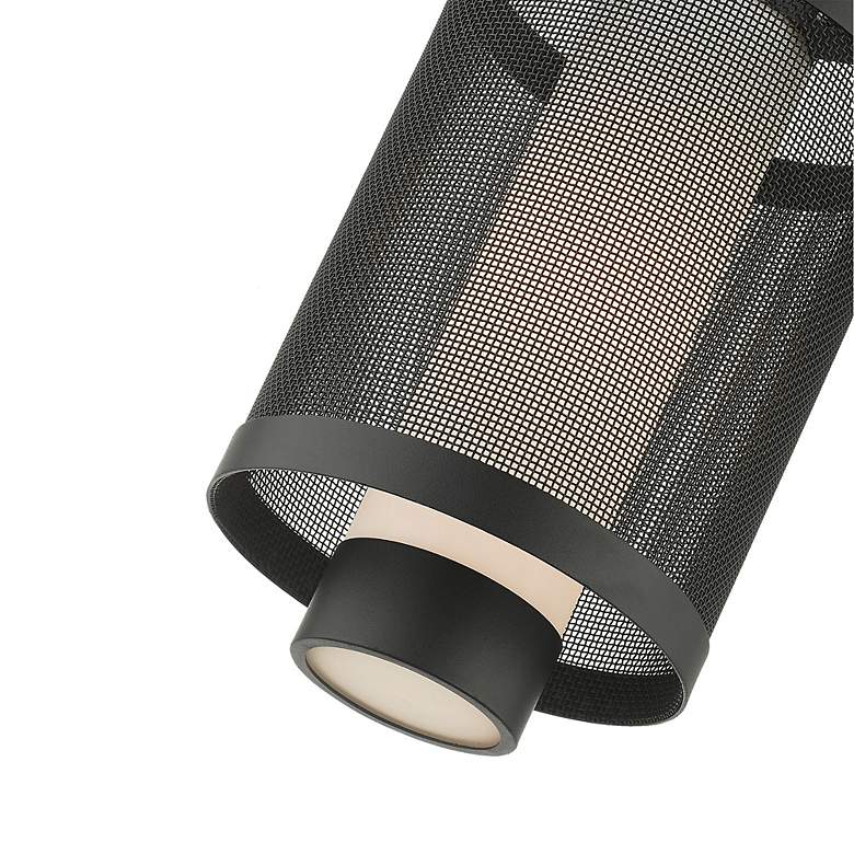 Image 7 Nottingham 1 Light Textured Black Pendant more views