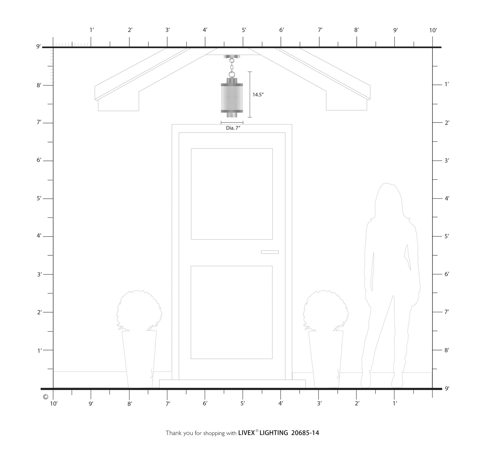 Nottingham 1 Light Textured Black Pendant