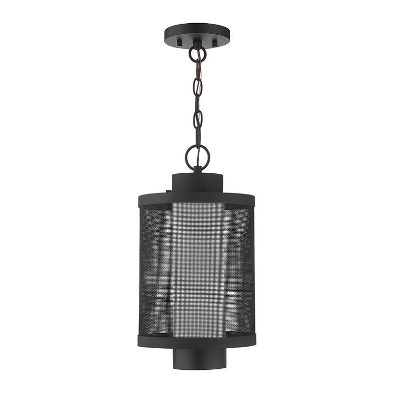 Image 4 Nottingham 1 Light Textured Black Pendant more views