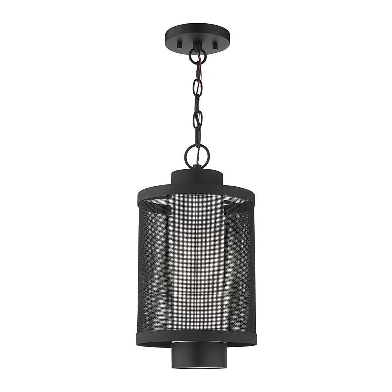 Image 5 Nottingham 1 Light Textured Black Pendant more views