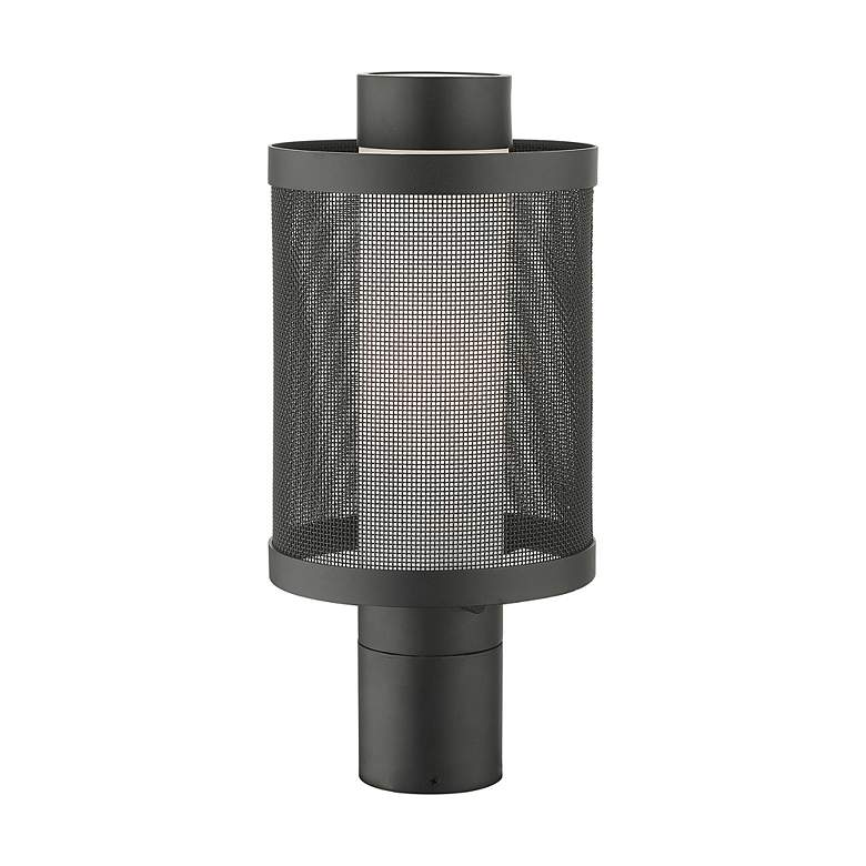 Image 7 Nottingham 1 Light Textured Black Post Light more views
