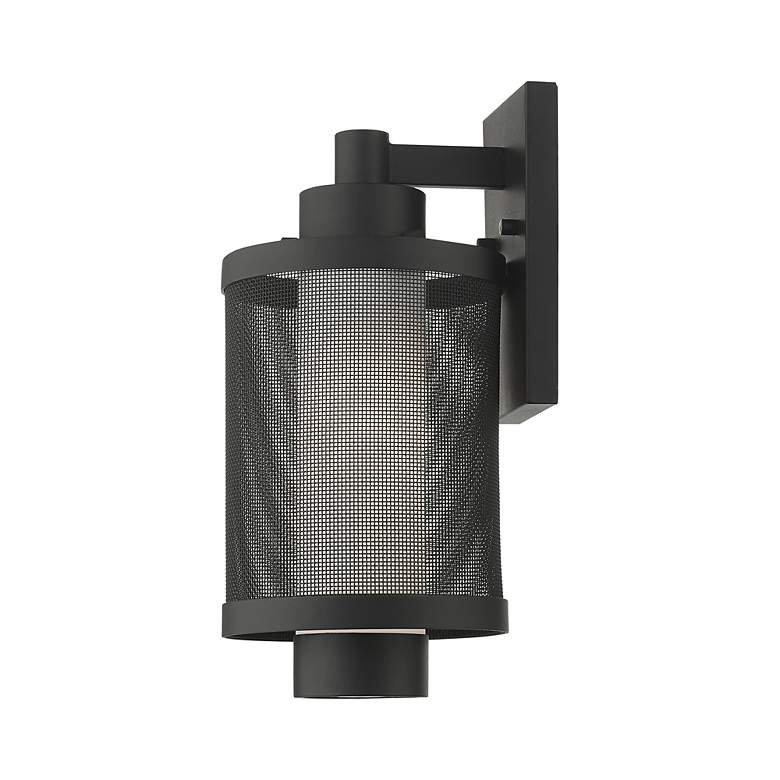 Image 7 Nottingham 1 Light Textured Black Wall Lantern more views