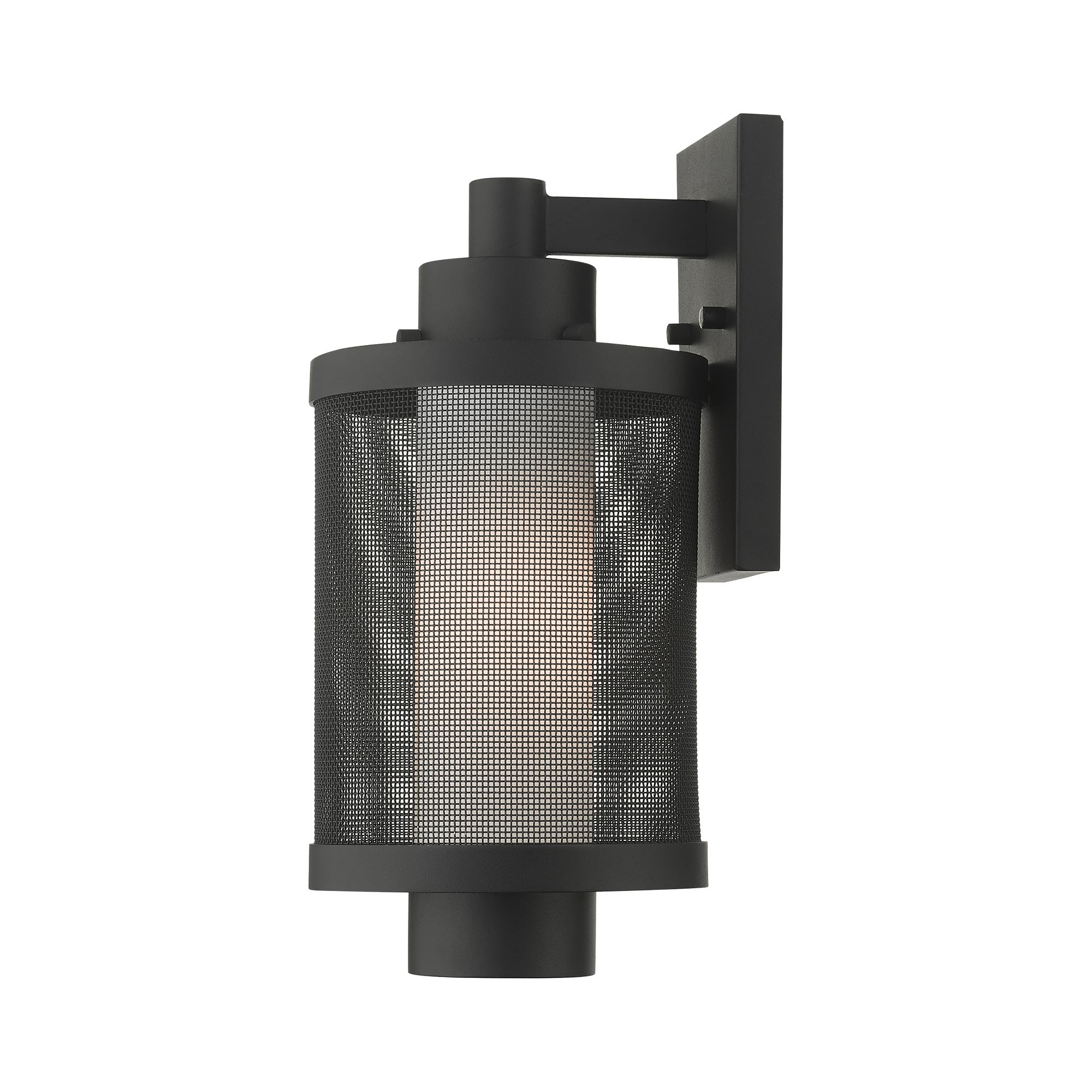 Nottingham 1 Light Textured Black Wall Lantern