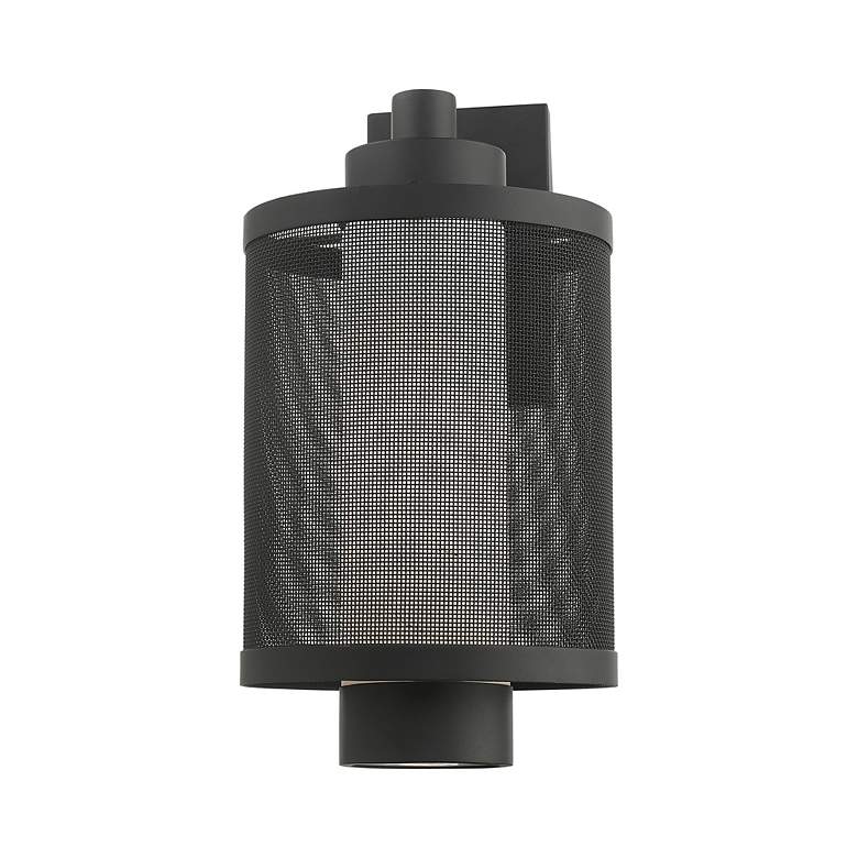Image 5 Nottingham 1 Light Textured Black Wall Lantern more views