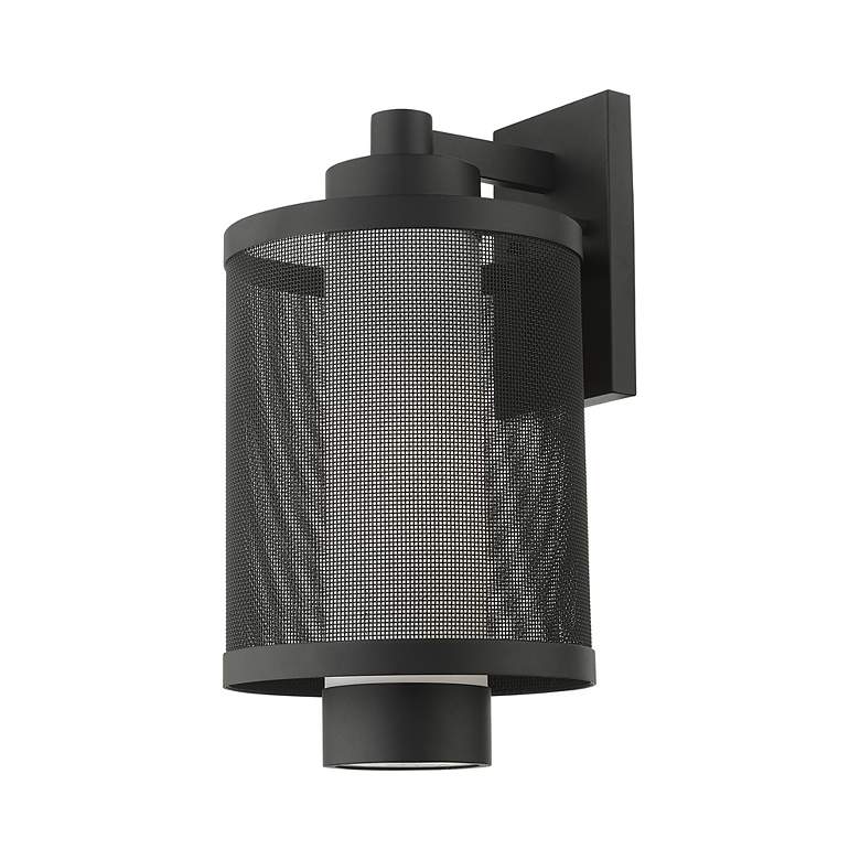 Image 6 Nottingham 1 Light Textured Black Wall Lantern more views