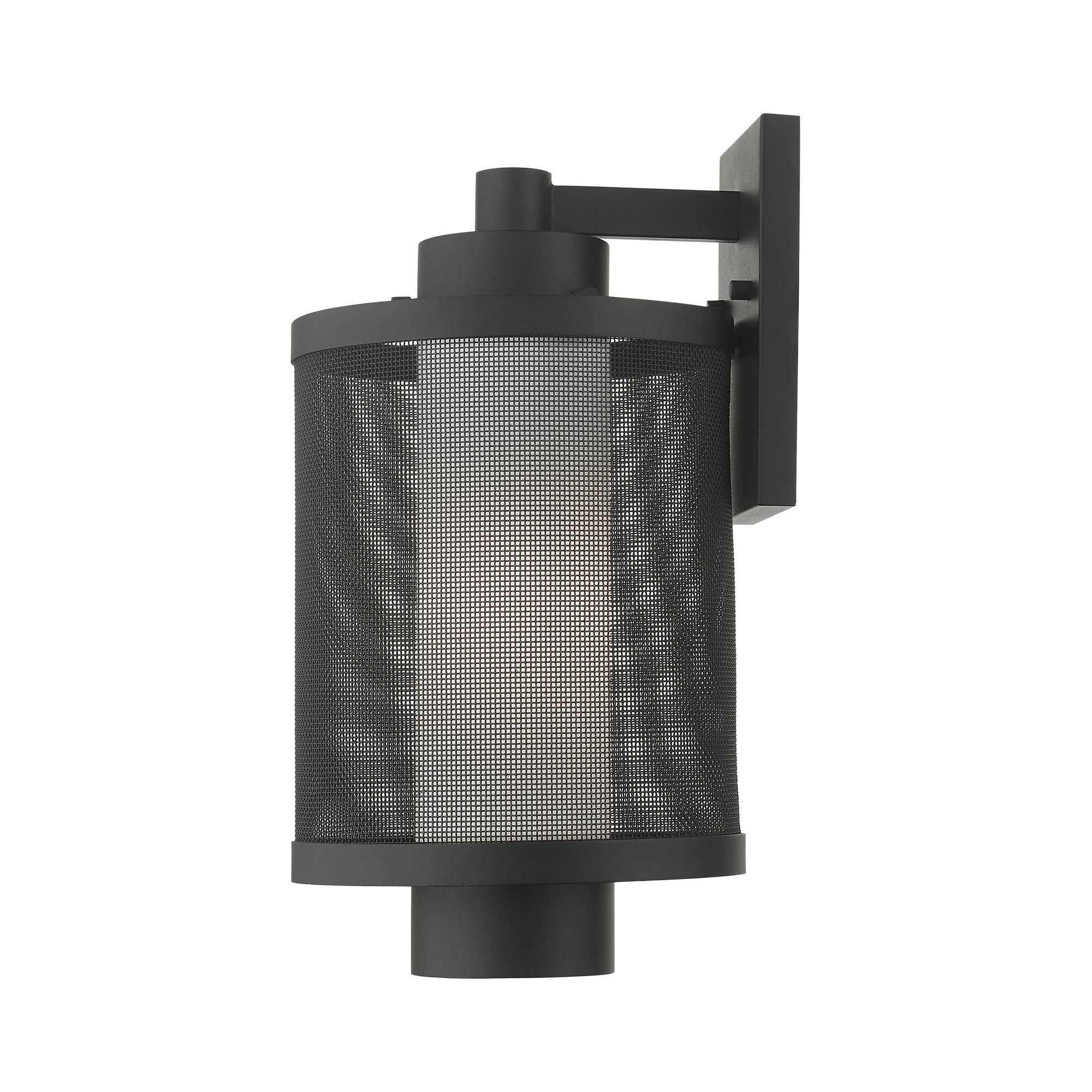 Nottingham 1 Light Textured Black Wall Lantern