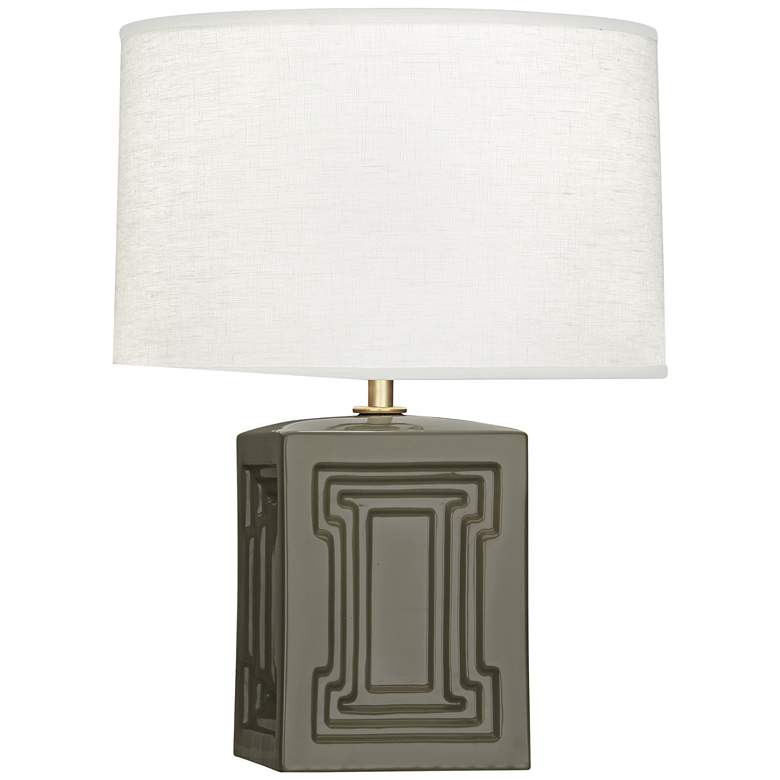 Image 1 Nottingham 18 1/4"H Gray Ceramic Accent Lamp