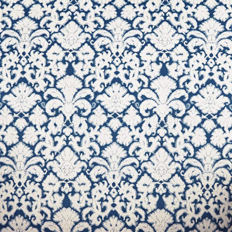 Image 4 Nottingham Blue and White Fabric Arm Chair more views