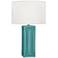 Nottingham Mayo Teal Ceramic Table Lamp