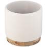 7_Notus Ecru Boucle Storage Ottoman with Wood Base more views