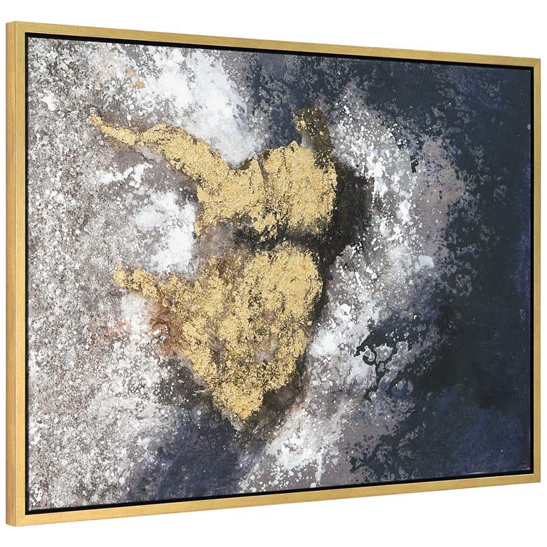 Image 5 Nourishment 40 inchH Textured Metallic Framed Canvas Wall Art more views
