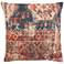 Nourison 57 Grand Red Persian Print 24" Square Throw Pillow