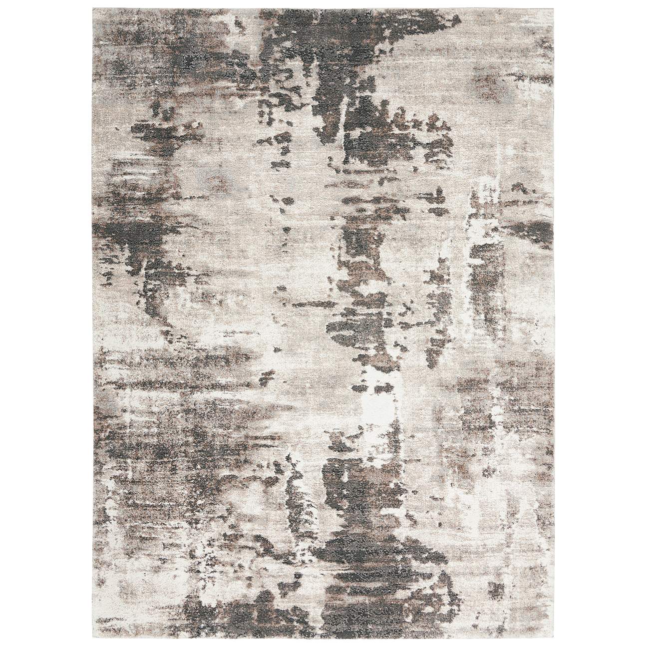 Nourison American Manor AMR04 Mocha Ivory Area Rug - #642H2 | Lamps Plus