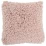 2_Nourison Blush Curly Shag 20" Square Indoor Throw Pillow