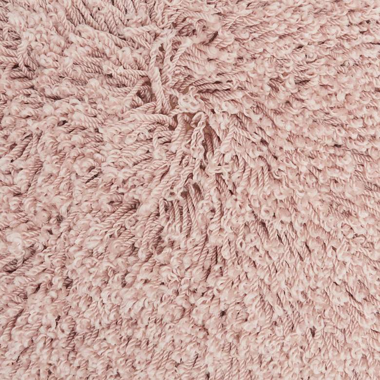 Image 3 Nourison Blush Curly Shag 20" Square Indoor Throw Pillow more views