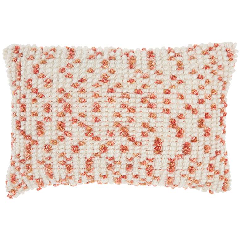Image 2 Nourison Coral Loop Dots 20"x14" Outdoor Throw Pillow