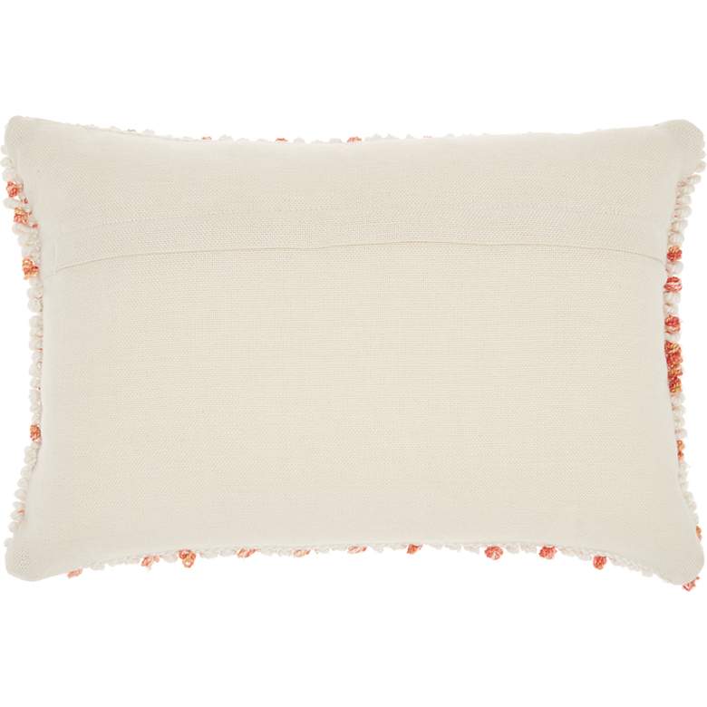Image 4 Nourison Coral Loop Dots 20"x14" Outdoor Throw Pillow more views