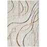 Thumbnail2 of Nourison Glitz GLZ01 5'3"x7'3" Multi-Colored Ivory Area R