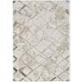 2_Nourison Glitz GLZ02 5'3"x7'3" Ivory Gray Area Rug