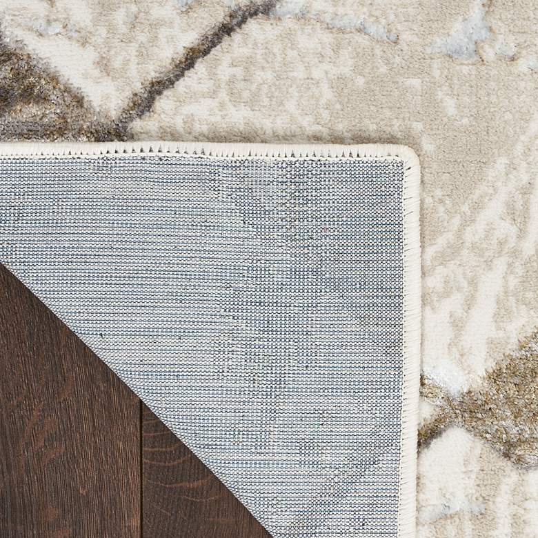 Image 4 Nourison Glitz GLZ02 5'3"x7'3" Ivory Gray Area Rug more views
