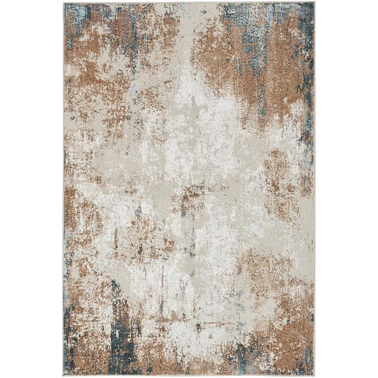 Image 2 Nourison Glitz GLZ06 5'3"x7'3" Multi-Colored Taupe Area R