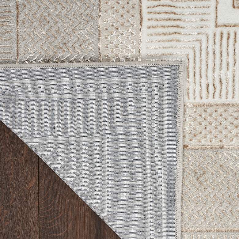 Image 4 Nourison Glitz GLZ07 5'3"x7'3" Ivory Rectangular Area Rug more views
